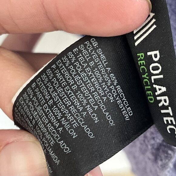 THE NORTH FACE Womens Sz M Polartec® Fleece Denali Jacket Stand Collar Purple - Picture 6 of 10